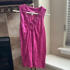 White Stag Orchid Petal Sleeveless Blouse